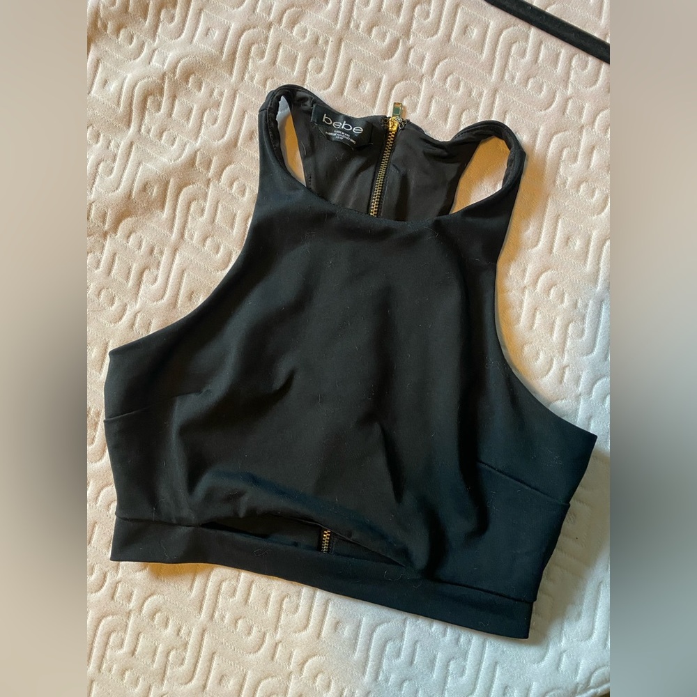 Black crop top